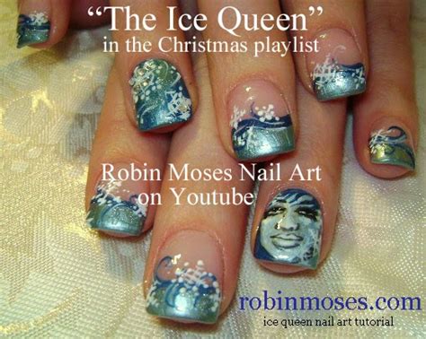 Nail Art By Robin Moses Frozen Nails Disney Nails Light Blue