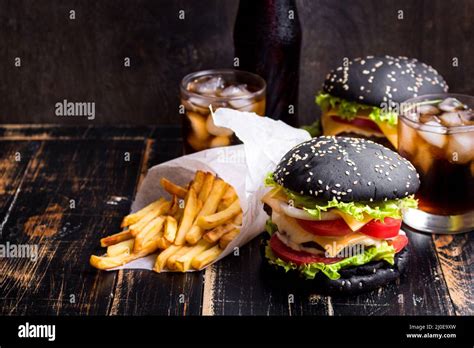 Set Of Burgers Hi Res Stock Photography And Images Alamy