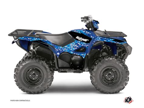 Kit D Co Quad Predator Yamaha Grizzly Bleu Kutvek Kit Graphik