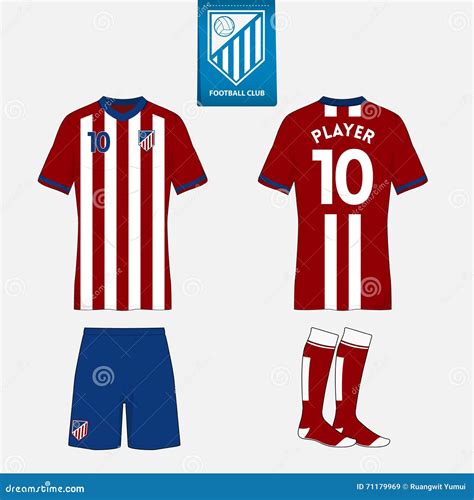 Set Of Soccer Jersey Or Football Kit Template For Your Football Club