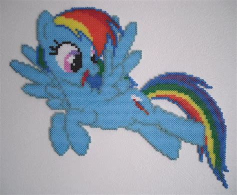 Mlp Rainbow Dash Hama Mini Beads By Alex7190 On Deviantart Hama Mini