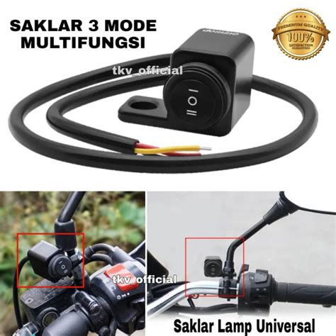 Jual Saklar Lampu On Off Mode Saklar Lampu Motor Tombol Lampu Motor