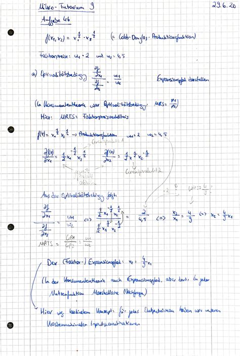 Mikro Tutorium 9 Sommersemester Tr I L V L 1