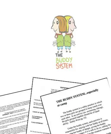 The Buddy System Guide - (FREE PRINTABLE GUIDE)