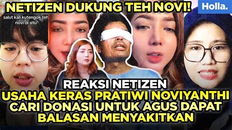 Reaksi Netizen Usaha Keras Pratiwi Noviyanthi Cari Donasi Untuk Agus