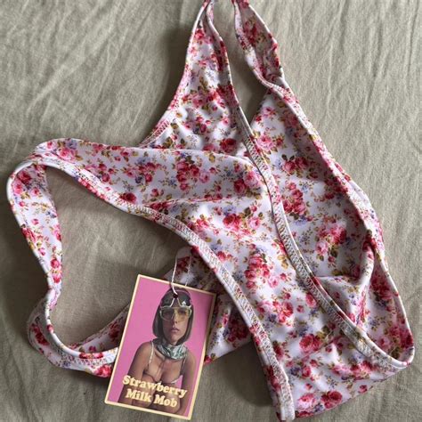 Strawberry Milkmob Small Bikini Top And Medium Depop