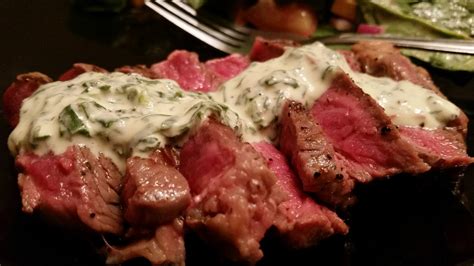 Steak Dressed With My Cream Cheese Jalapeno Pepper And Spinach Sauce