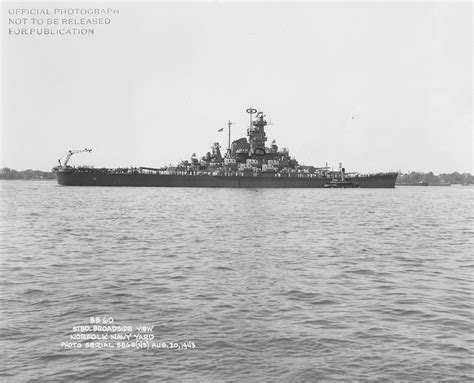 Photo Uss Alabama Off Norfolk Naval Shipyard Virginia United States