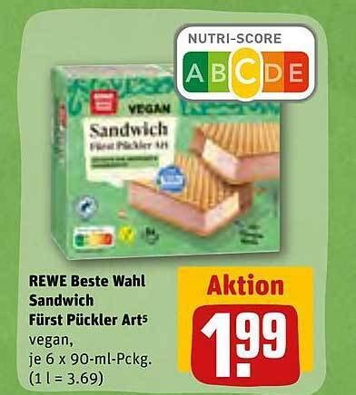 Rewe beste wahl sandwich fürst pückler art Angebot bei REWE