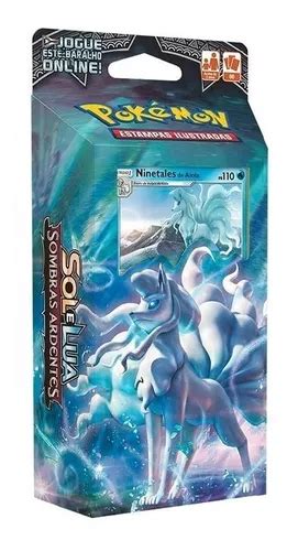 Deck Pokemon Rocha Confiavel Sol E Lua Sombras Ardente Copag MercadoLivre