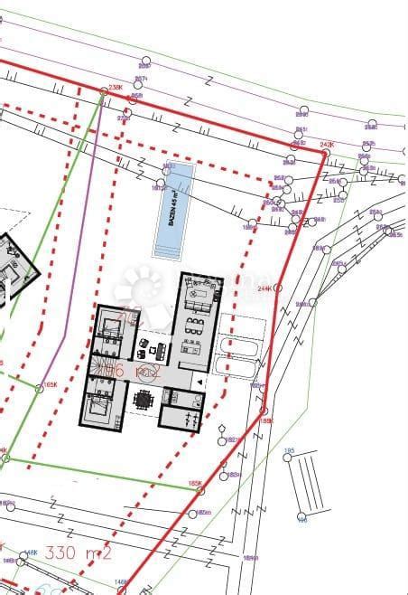 Prekrasna Parcela S Panoramskim Pogledom S Idejnim Projektom