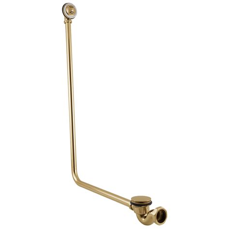 Click Clack Bath Waste With Overflow Brass Hurlingham The Bath Company