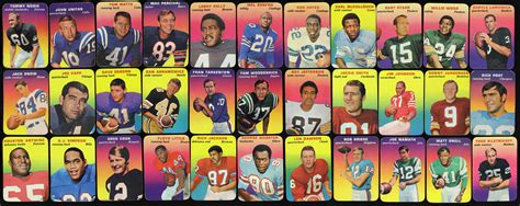 Lot Detail Topps Super Glossy Football Trading Cards Including