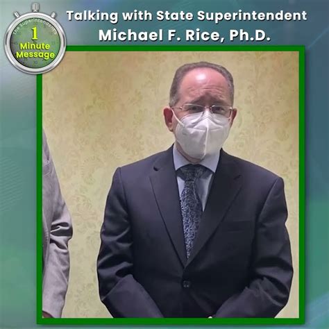 Superintendents 1 Minute Message Talking With State Superintendent Dr