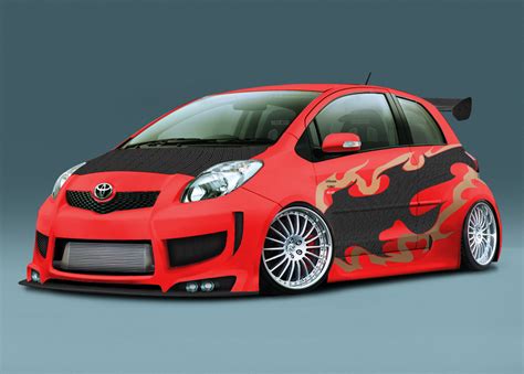 Yaris Alpha Tune Front View By Ditto Kun On Deviantart