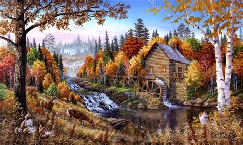 Autumn Painting Wallpapers - Wallpaper Cave