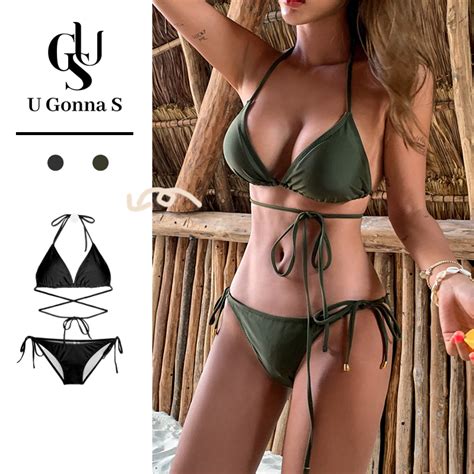 U Gonna S Bikini Swimsuit Woman Bikini Beachwear Set Sexy Swimwear Kasut Renang Wanita 2 Piece
