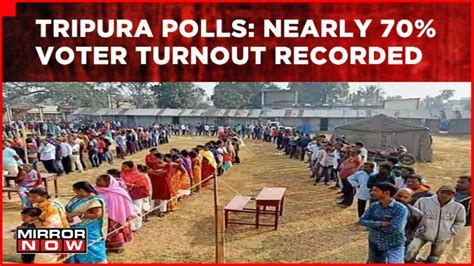 Tripura Elections Voting For 60 Member Assembly Ends Nearly 70 Voter