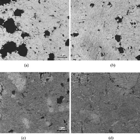 The Micrographs Of The Specimens Sintered Following Pressing At