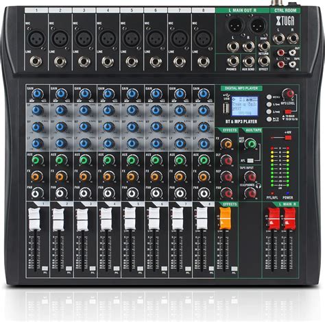 xtuga ct  channel audio mixer  pc recording professional sound