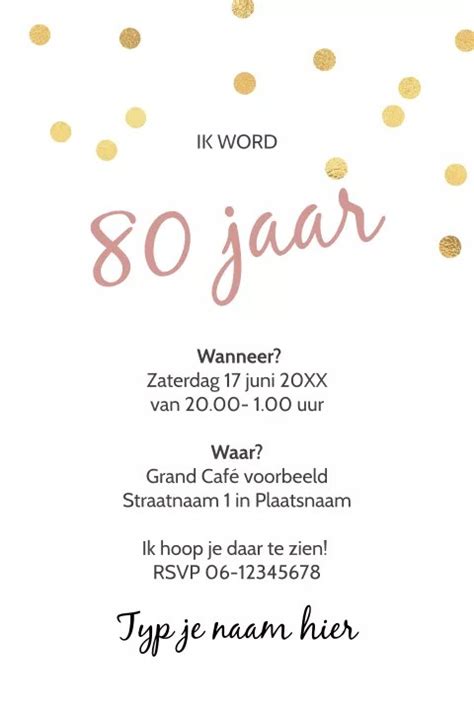 41 Leuke Tekst Verjaardagskaart 80 Jaar