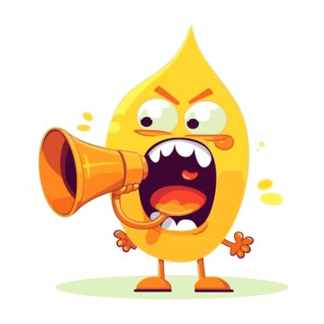 Yell Clipart Angry Yellow Character With A Megaphone Cartoon Vector ...