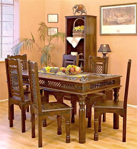 Jali Dining Set Solid Wood Furniture Buy Dining Table Online