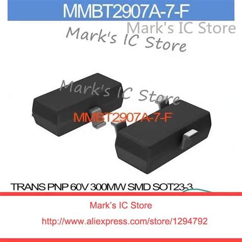 MMBT2907A 7 F TRANS PNP 60V 300MW SMD SOT23 3 MMBT2907A 2907A MMBT2907 ...