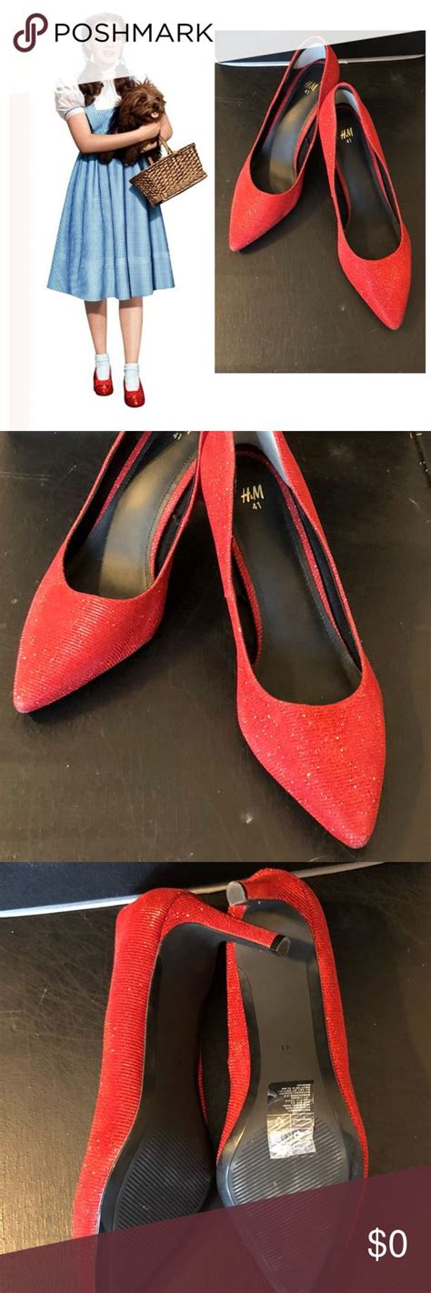 Red Glitter Dorothy Shoes Heels Pumps 👠 Dorothy Shoes Shoes Heels