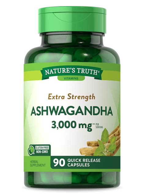natures truth ashwagandha extra strength  quick release capsules