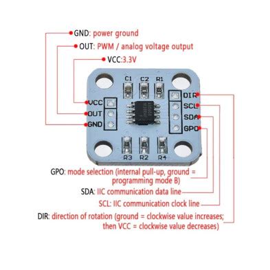 AS5600 ENCODER MAGNETICO SENSOR ANGULO HALL 12 BITS