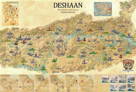 Eso Deshaan Map Elder Scrolls Online Map Elder Scrolls