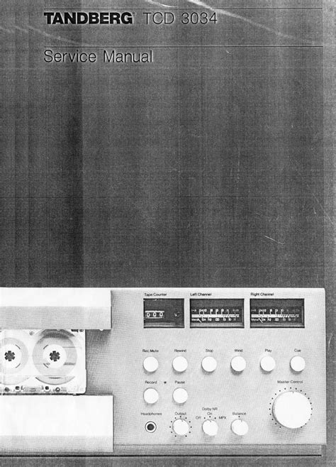TANDBERG TCD-3034 SM Service Manual download, schematics, eeprom ...
