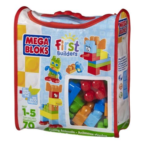 MEGA BLOKS Maxi Sac Animaux Rigolos 70 Briques Cdiscount Jeux Jouets