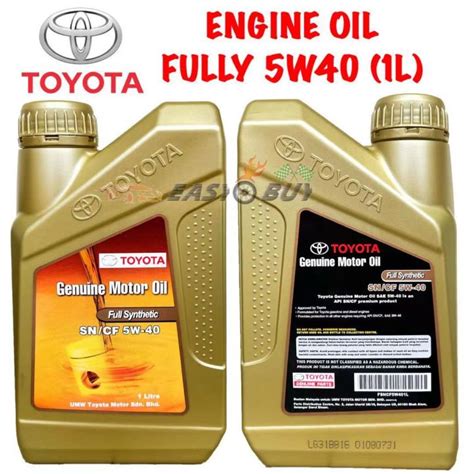 Toyota Fully Synthetic Sn Cf W Genuine Engine Oil L Lazada