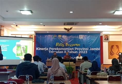 Bps Provinsi Jambi Gelar Rilis Bersama Kinerja Perekonomian Provinsi