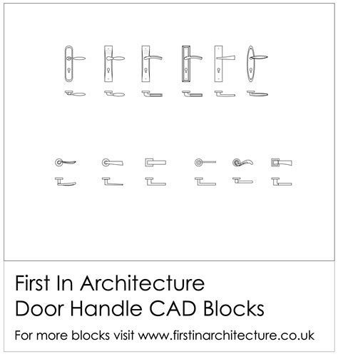 Door Handle CAD Blocks