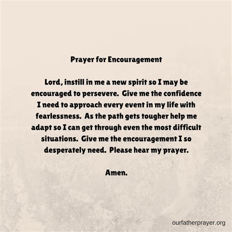 Prayer for Encouragement and Hope ⋆ Our Father Prayer