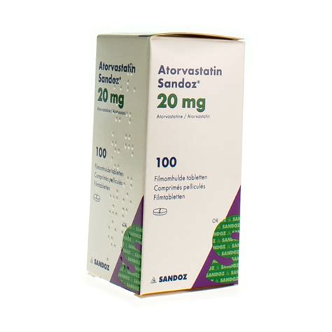 Atorvastatin Mg Sandoz Filmomh Tabl Fl Hdpe Apotheek Bakelants