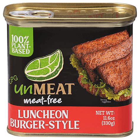 Unmeat Meat Free Luncheon Burger Canned Meat Foodtown