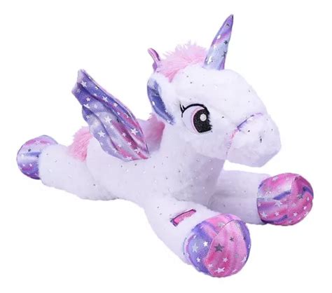 Unicornio Mu Eco Peluche Con Alas Cm El Duende Azul Full Mercadolibre