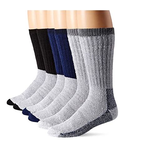 6 Pairs Excellent Mens Merino Wool Thermal Ski Winter Hiking Camping