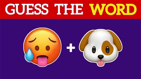 Guess The WORD By Emojis ! - YouTube