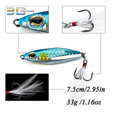 Buy Sougayilang Jig Fishing Lure Sinking Metal Spoon Micro Jigging Bait