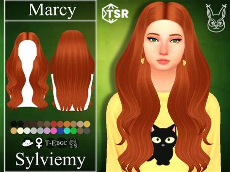 Sylviemys Marcy Hairstyle Sims 4 Maxis Match Sims