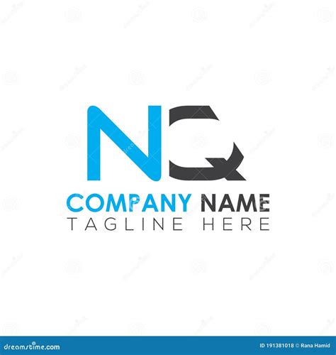 Initial Letter Nq Logo Design Vector Template Creative Abstract Nq