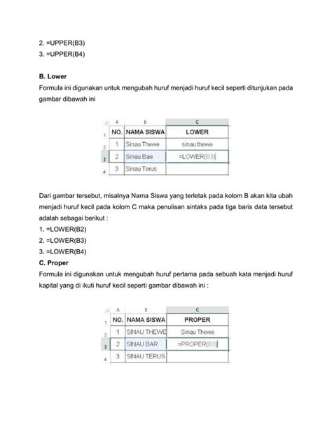 Cara Mengubah Huruf Kecil Menjadi Besar Atau Sebaliknya Di Excel Pdf