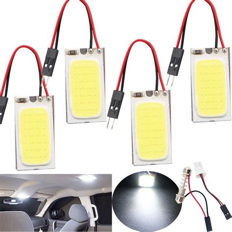 Pc White Smd Cob Led T W V Car Interior Panel Light Shopee