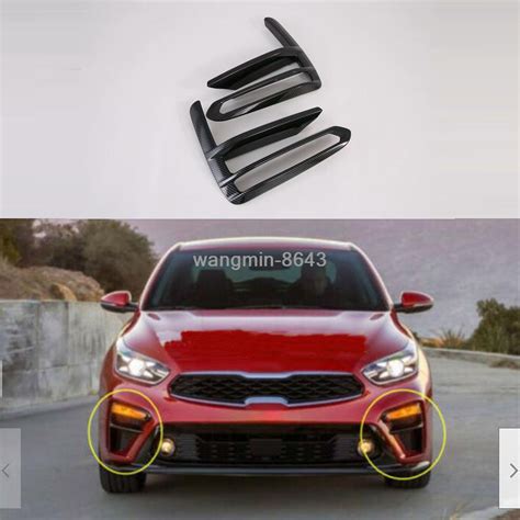 FOR 2019 2020 Kia Forte Cerato ABS Carbon Fiber Style Front Fog Light