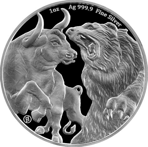 Oz Nzd Tokelau Silver Bull Bear Coin Bu European Mint